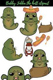 Baby Jabba The Hutt Clipart Star Warsclipart Mrs C S Digital Art Baby Clip Art Clip Art Yoda Png