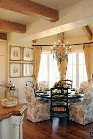 French Country With Parson S Chairs Round Table French Country Dining Room French Country Dining Country Dining Rooms