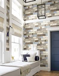Shiplap to go up a little over half the wall. Colorful Shiplap Peel And Stick Wallpaper By Nextwall Burke Decor