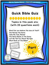 Put your knowledge to the test, and see if you can answer some of the most basic bible questions we listed here. Quick Bible Quiz Part 2 Bible Fun For Kids