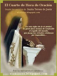 Como Ovejas Sin Pastor El Cuarto De Hora De Oracion Segun Santa Teresa D Frases De Santa Teresa Santa Teresa De Jesus Frases De Santos