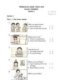 Koleksi soalan peperiksaan kurikulum standard sekolah rendah yang disediakan hanyalah sebagai panduan dan rujukan para guru di seluruh malaysia. Peperiksaan Akhir Tahun English Tahun 2