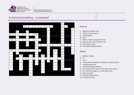 Livestock Breeding Crossword