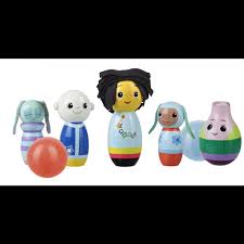 4.5 out of 5 stars. Orange Tree Toys Moon And Me Wooden Skittles Wunderplay