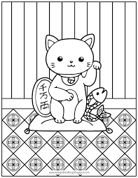 It's a lucky cat charm, that has one paw raised in what looks like a kind of wave. Lets Go Doodling