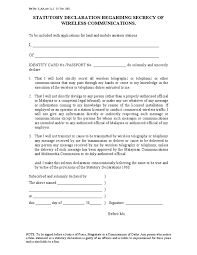 The western australian oaths, affidavits and statutory declarations act 2005 contains special provisions about authorised witnesses for statutory declarations made meaning of the veterinary surgeons act 1960. Statutory Declaration Form