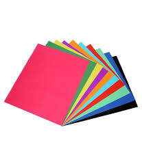 Full Chart Paper Size 70 X 56 Cm Premium Quality Both Side Colored Multi Use Pastel Craft Paper 300 Gsm 10 Vibrant Colors
