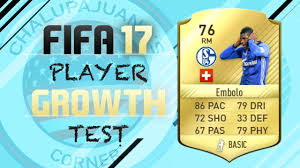 Analysis to the fifa 21 bundesliga forwards and their attributes. Fifa 17 Breel Embolo Growth Test Gameplay Youtube