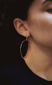 Hammered Hoop Earrings Small
