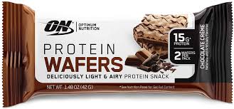 Maybe you would like to learn more about one of these? Buy Optimum Nutrition New High Protein Wafer Bars Low Sugar Low Fat Low Carb Dessert Flavor Chocolate Chocolate 13 29 Oz 9 Count Online In Indonesia B07jh3gxc3