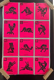 Sex Positions Zodiac Astrology Chart 1970s Original - Etsy