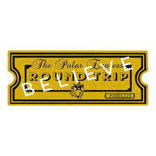 Pdf Polar Express Ticket Printable Believe Ticket Etsy In 2021 Polar Express Tickets Polar Express Winter Scrapbook Layouts