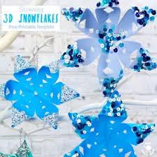 Delicate paper snowflakes add fanciful geometric designs free download: Stunning 3d Snowflake Craft Kids Craft Room