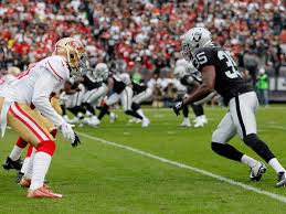 Las vegas raiders defensive tackle darius philon (96) arrives to the preseason away game against the san francisco 49ers at levi's stadium. 49ers Vs Raiders Week 9 Outside Of Their Records San Francisco And Oakland Have Nothing Else In Common Niners Nation