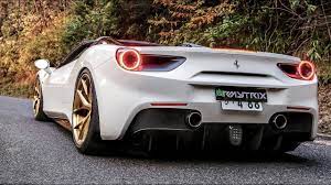 The forza componenti exhaust bypass valve controller kit is the complete solution that allows the user full manual control of the vehicle's vacuum actuated exhaust bypass valves. Ferrari 488 Spider W Armytrix Titanium Exhaust Hre Wheels Sounds On Board Walk Around Youtube
