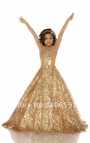 Free Shipping 2012 New Style Gold Color Girls Pageant Dresses Long On Aliexpress Com Glitz Pageant Dresses Little Girl Pageant Dresses Sequin Flower Girl Dress
