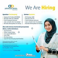 Temukan informasi lowongan kerja pabrik terbaru dibawah ini yang sesuai dengan pendidikan, lokasi, dan keahlian kamu. Lowongan Kerja Apotek Desa Posisi 1 Lowongan Kerja Purwokerto Facebook