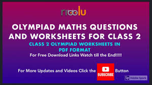 Gk worksheets grade 1 grade 2 grade 3 grade 4 grade 5 grade 6 grade 7. 2nd Class Maths Olympiad Practice Worksheets Questions Grade 2 Youtube
