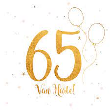 Verjaardagskaart Happy 65 Jaar Kaartje2go
