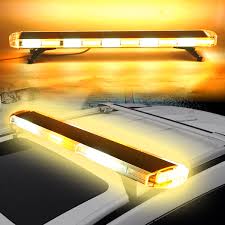 47inch 88w Led Emergency Strobe Lights Bar Flash Warning Lamp Yellow White For Car Truck Suv Sale Banggood Com