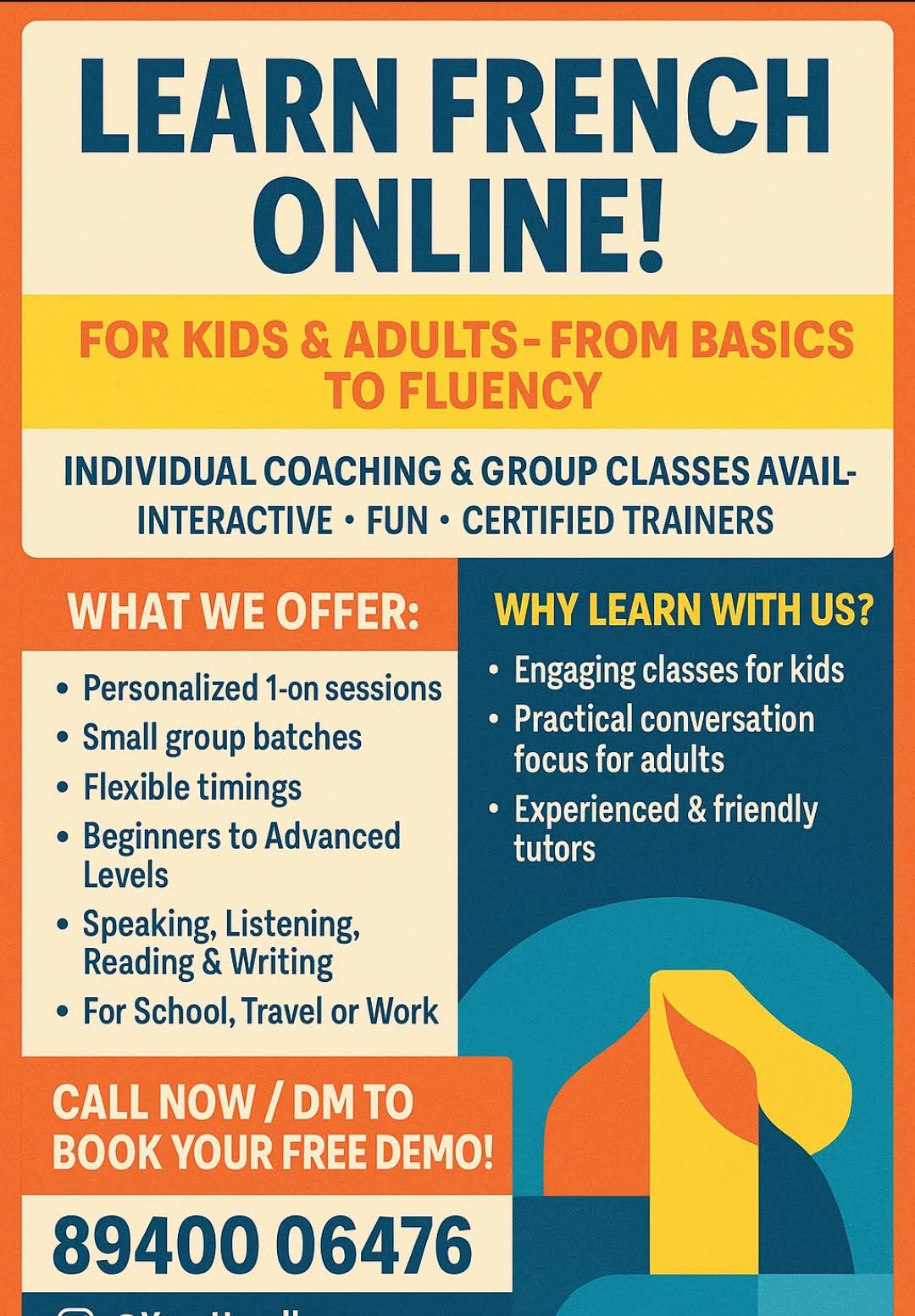 French classes for kids and adults product image