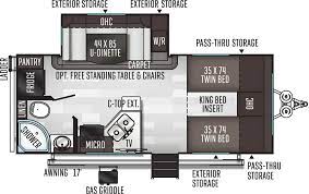 The forest river flagstaff micro lite travel trailer gives you the freedom to tow with your suv or minivan! Forest River Flagstaff Micro Lite 22tbs Camping World Of Rockford 2066468