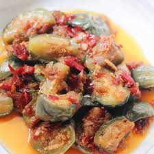 Cara membuat tumis terong hijau · rendam terong yang sudah dibelah dengan larutan air garam supaya tidak menghitam. 8 Resep Olahan Terong Bulat Ala Rumahan Lezat Dan Mudah Dipraktikkan Merdeka Com