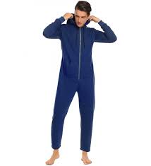 How about a sleeveless jumpsuit in an ultra comfy fabric, elastic jumpsuit style sleeveless deep round neckline tie waist keyhole close on back polyester, spandex shown with: Mens Onesie Pajamas Adult Hooded Non Footed Jumpsuit Pjs Sleepwear Navy Blue C61870yw3au