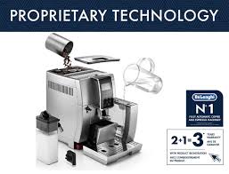 Delonghi dinamica ecam 35020b features 13 adjustable grinder settings for intensifying the taste of espresso. Delonghi Dinamica Cappuccino Machine With Lattecrema System Silver Ecam35075si Anthony S Espresso Equipment Inc