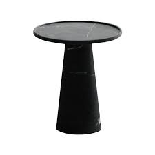 Pedestal Black Marble Side Table In 2020 Black Marble Side Tables Side Table Marble Side Tables