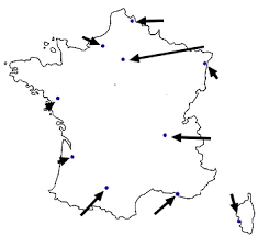 Cartes administratives de france pour l'infographie, l'édition et l'impression grand format; Ce1 Grandes Villes Francaise Classe De Primaire