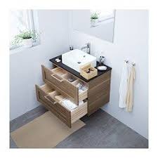 diy bathroom vanity, ikea godmorgon