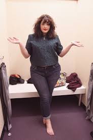 Usually when you wear tight clothes. Plus Size Model Compares Different Pairs Of Size 16 Jeans Popsugar Fashion