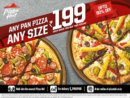 Any Pan Pizza Any Size Rs 199 Upto 60 Off Delhi Kolkata Pizzaoffer Pizzahut Pizza Hut Delicious Pizza Pizza