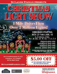 Christmas Light Show Skylandsstadium Christmas Light Show Christmas Lights Light Show