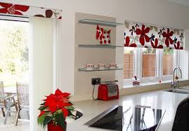 floral patterns modern kitchen curtains