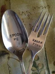 Spoon Me Wanna Fork Vintage Silverware Hand Stamped Spoon Etsy Stamped Spoons Vintage Silverware Hand Stamped Silverware