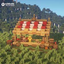 Simple yet humble builds you can find here. Goldrobin Minecraft Builder On Instagram A Small Market Stall Perfect For A Market Place Minecraft Buildings Minecraft Decorations Minecraft Medieval