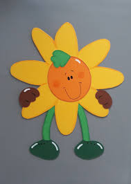 Fensterschmuck Fensterbild 2 Frohe Sonnenblumen Kinder Tonkarton Ein Designerstuck Von Zauberhand12 Bei D Sonnenblume Basteln Fensterbilder Basteln Basteln