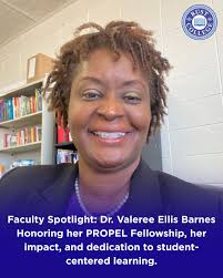 She's not just teaching. She's transforming the classroom.🐾 Dr. Valeree Ellis  Barnes, assistant professor in the Department of Education, completed  PROPEL Learn's yearlong Faculty Fellows Academy, a professional development  program for HBCU