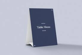 Menu And Table Tent Mockup In 2020 Table Tents Mockup Stationary Mockup
