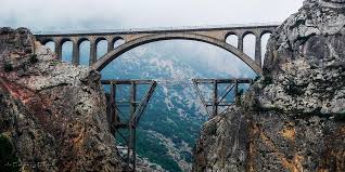 Veresk Bridge Located In The Veresk District Of Savadkuh County In Mazandaran Province Iran The Bridge Played A Real Vital Photo Bridge Airplane Drawing