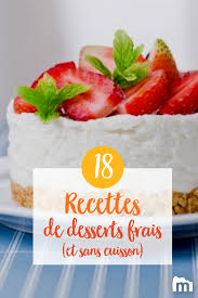 Nos Recettes De Desserts Frais Et Sans Cuisson Pour L Ete Recette Dessert Dessert Fraise Recette