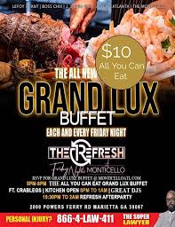 THE REFRESH: $10 Luxe Buffet + Comedy + KARI EPPS & Live Band + Afterparty!  Registration, Multiple Dates