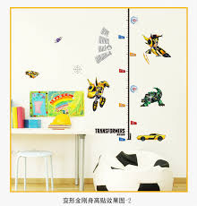 us 30 55 10pcs pack transformers growth chart height chart girls room wall sticker measure vinyl decal nursery decor diy in wall stickers from home