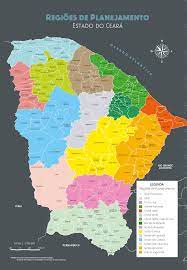A state of the northeast region, brazil. Regioes De Planejamento Do Estado Do Ceara Anuario Do Ceara