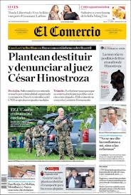 Noticias e información diaria en lima, arequipa, trujillo, chiclayo, piura, iquitos, cuzco el comercio. Portada De El Comercio Peru Alnavio