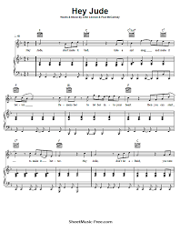 Hey Jude Sheet Music Beatles Sheetmusic Free Com