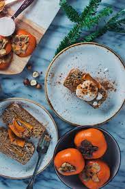 vegan persimmon bread kaki rezepte kuchen ohne ei rezepte