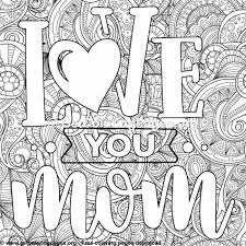 I love my mom coloring page. Pin On Color Some More